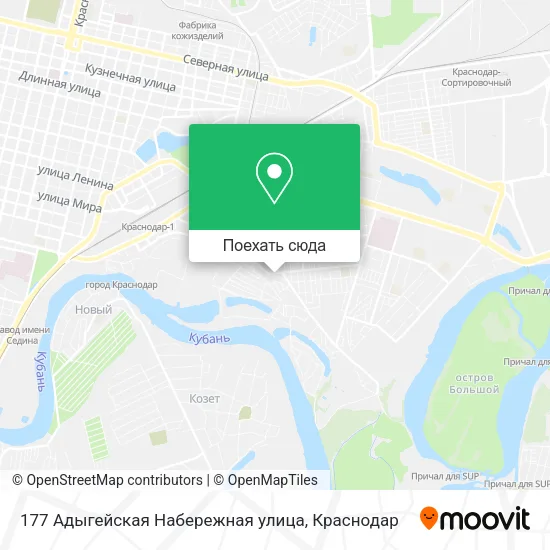 Карта 177 Адыгейская Набережная улица