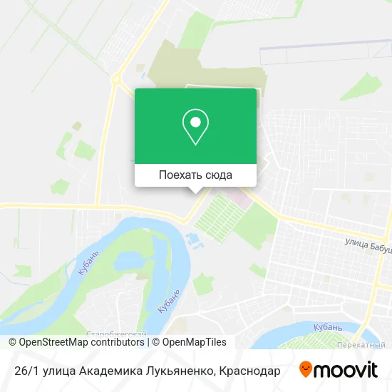 Карта 26 / 1 улица Академика Лукьяненко