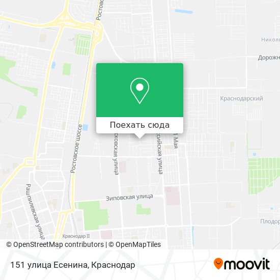 Карта 151 улица Есенина