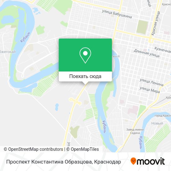Карта Проспект Константина Образцова
