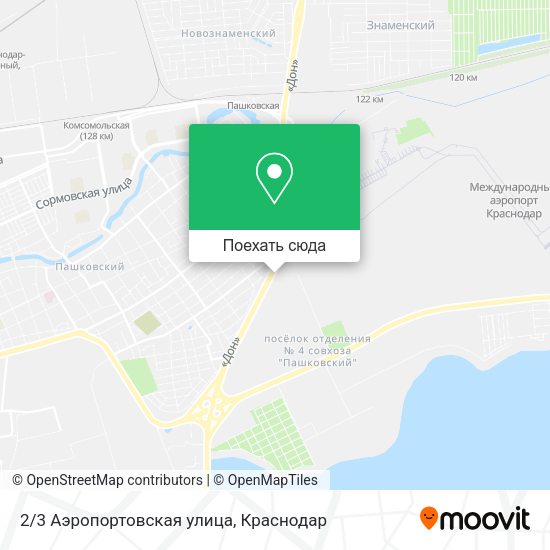 Карта 2/3 Аэропортовская улица