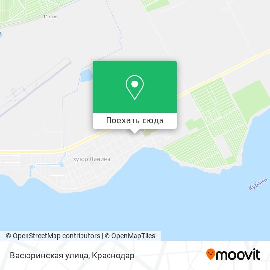 Карта Васюринская улица