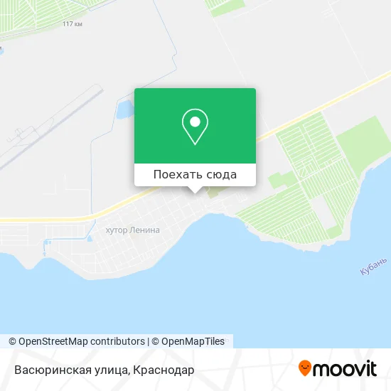 Карта Васюринская улица