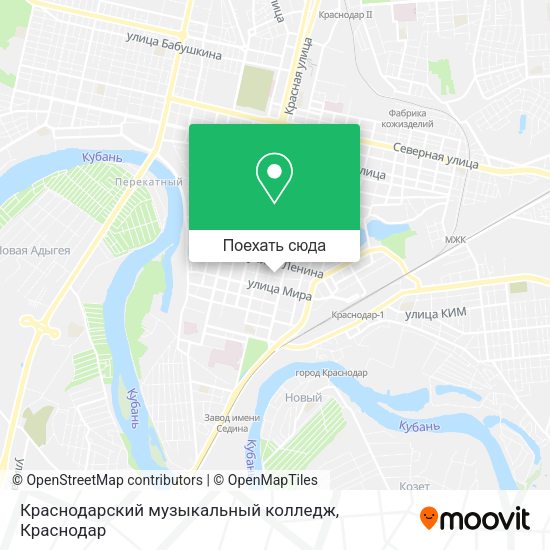 Карта Краснодарский музыкальный колледж