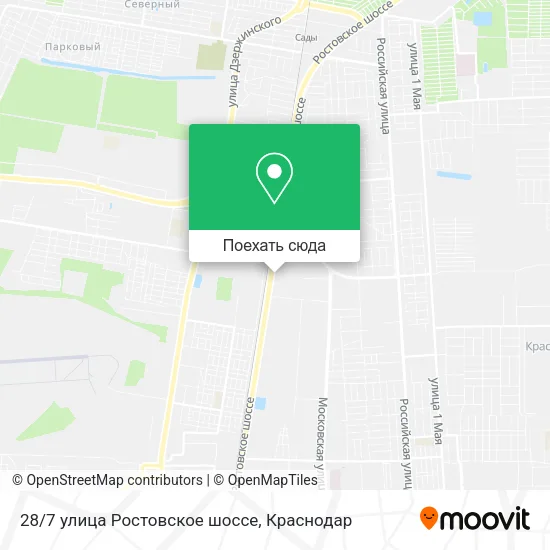 Карта 28/7 улица Ростовское шоссе