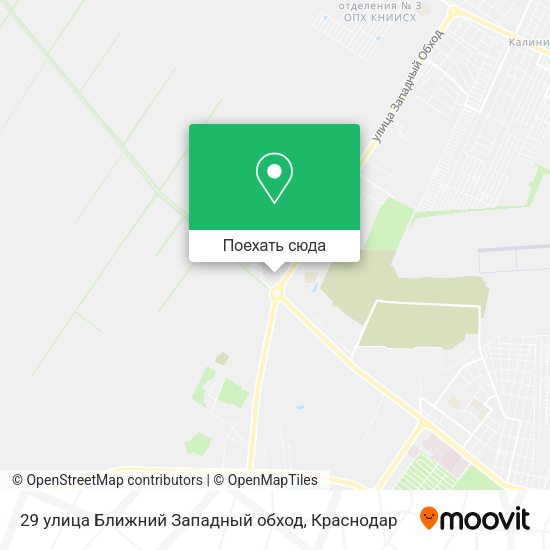 Карта 29 улица Ближний Западный обход