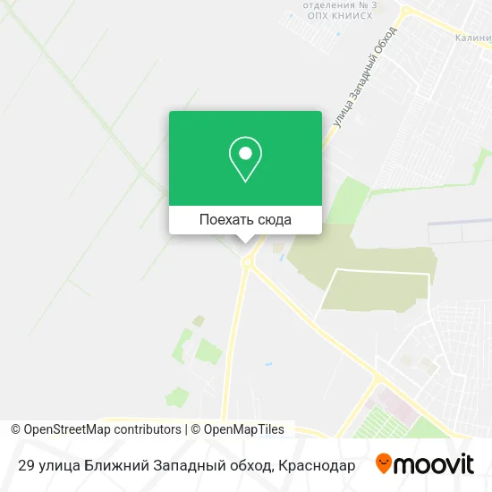 Карта 29 улица Ближний Западный обход