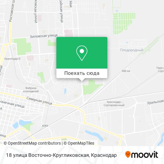 Карта 18 улица Восточно-Кругликовская