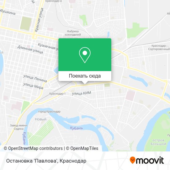 Карта Остановка 'Павлова'