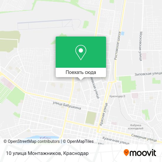 Карта 10 улица Монтажников
