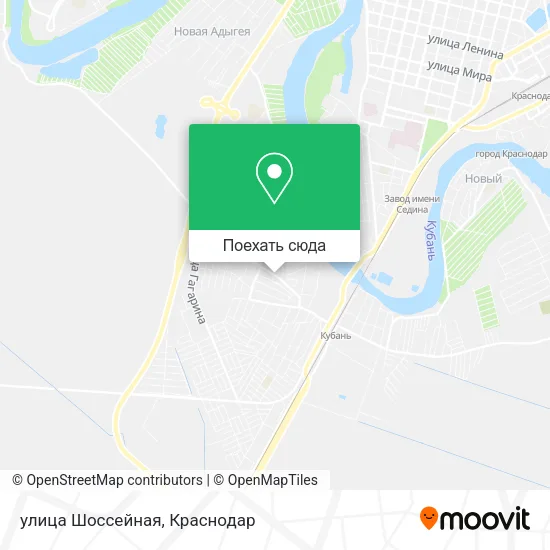 Карта улица Шоссейная