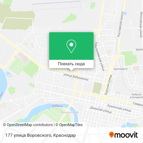 Карта 177 улица Воровского