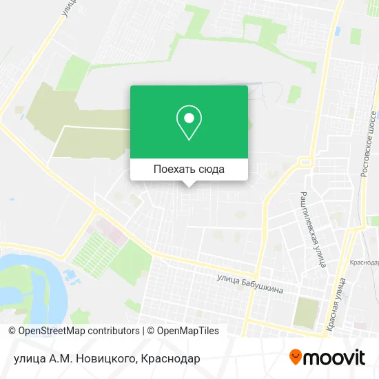 Карта улица А.М. Новицкого