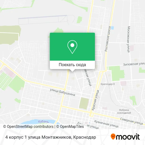 Карта 4 корпус 1 улица Монтажников