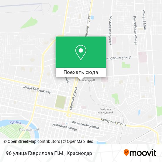 Карта 96 улица Гаврилова П.М.