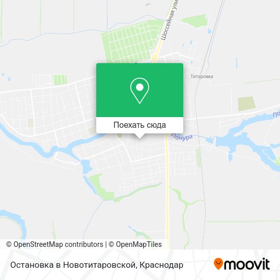 Карта Остановка в Новотитаровской