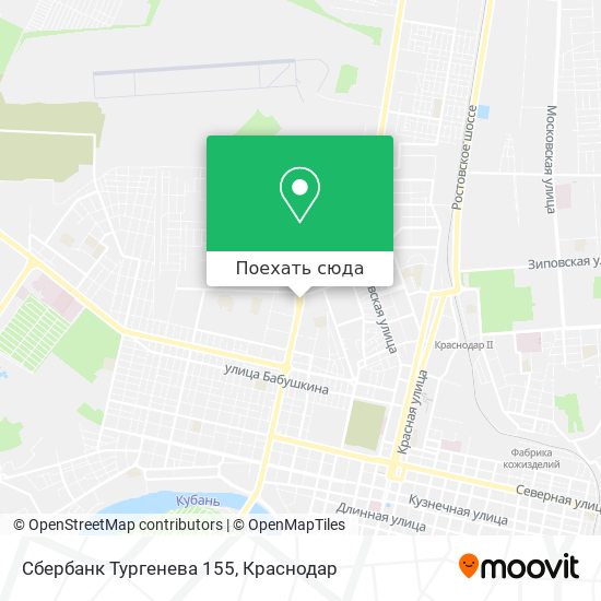 Карта Сбербанк Тургенева 155
