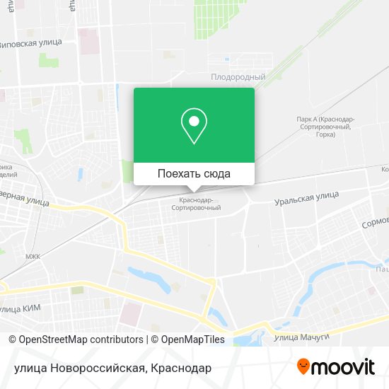 Карта улица Новороссийская