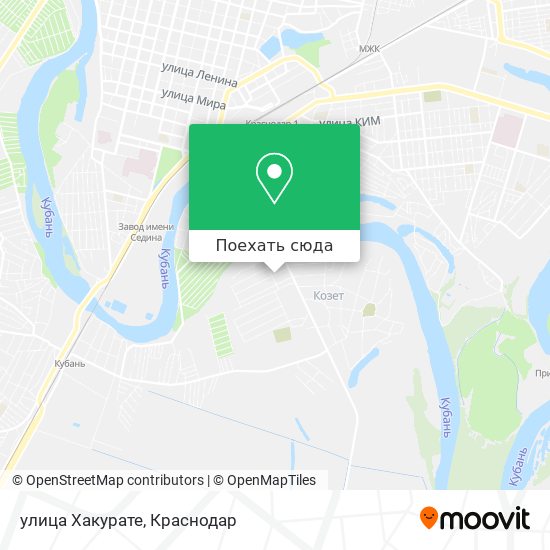 Карта улица Хакурате