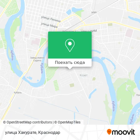 Карта улица Хакурате