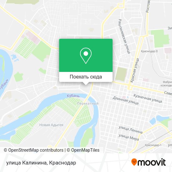 Карта улица Калинина