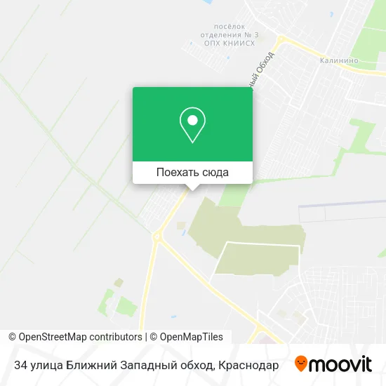 Карта 34 улица Ближний Западный обход