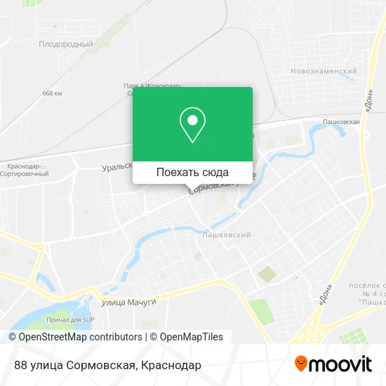 Карта 88 улица Сормовская