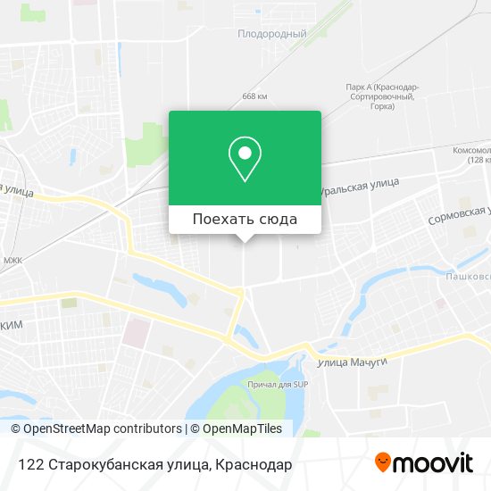 Карта 122 Старокубанская улица