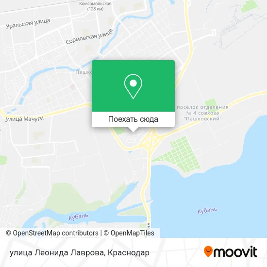Карта улица Леонида Лаврова