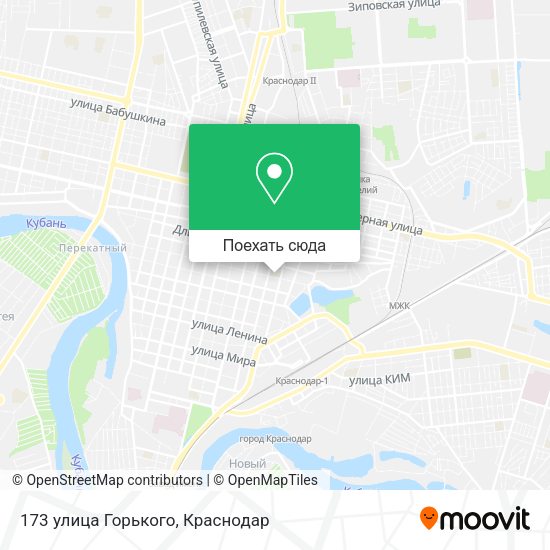 Карта 173 улица Горького