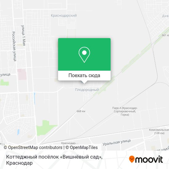 Карта Коттеджный посёлок «Вишнёвый сад»