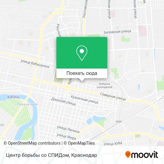 Карта Центр борьбы со СПИДом