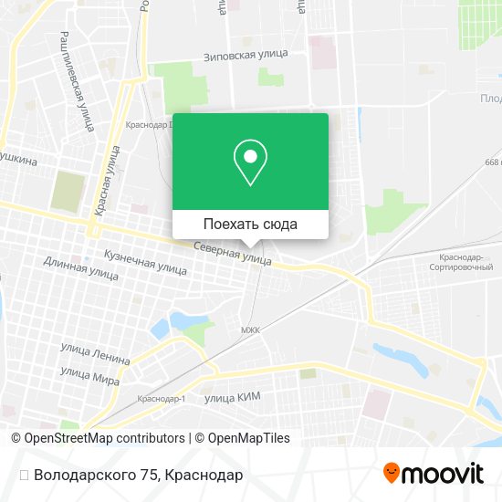 Карта 🏤 Володарского 75