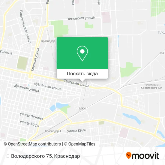Карта 🏤 Володарского 75