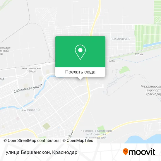 Карта улица Бершанской