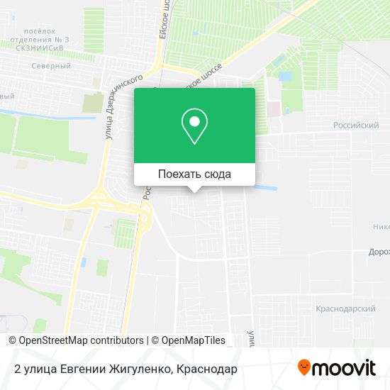 Карта 2 улица Евгении Жигуленко