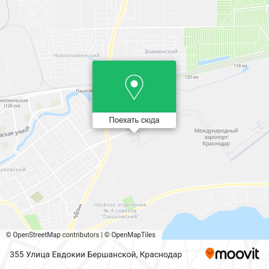 Карта 355 Улица Евдокии Бершанской