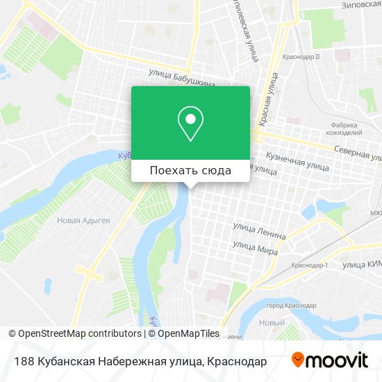 Карта 188 Кубанская Набережная улица