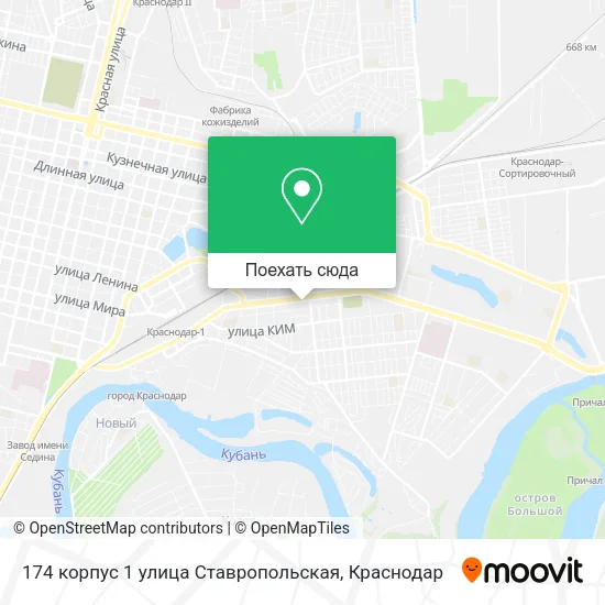 Карта 174 корпус 1 улица Ставропольская