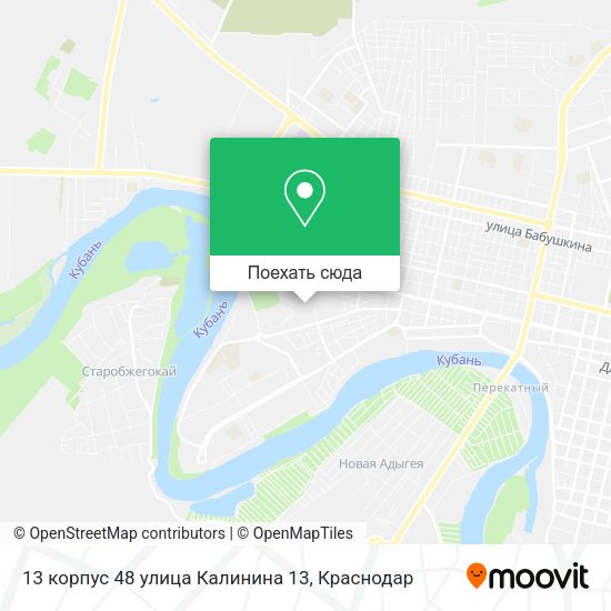 Карта 13 корпус 48 улица Калинина 13