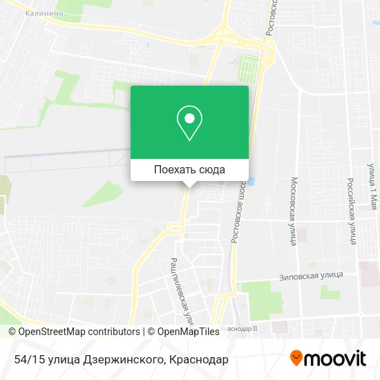 Карта 54/15 улица Дзержинского