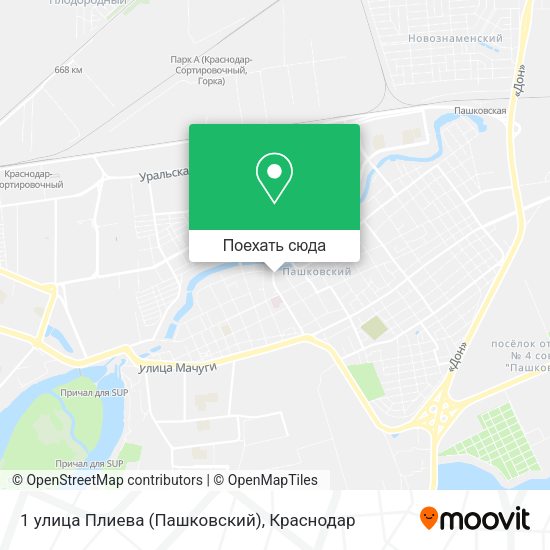 Карта 1 улица Плиева (Пашковский)