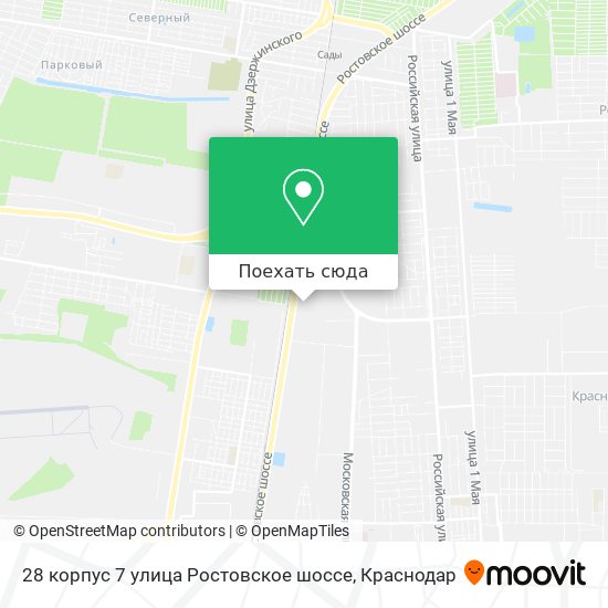 Карта 28 корпус 7 улица Ростовское шоссе