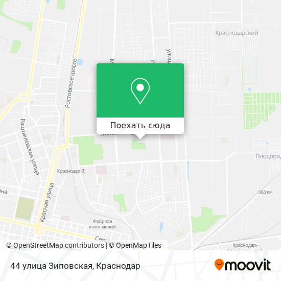 Карта 44 улица Зиповская