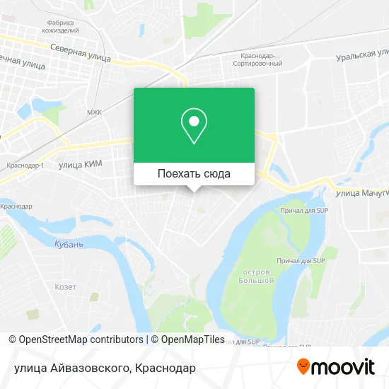 Карта улица Айвазовского