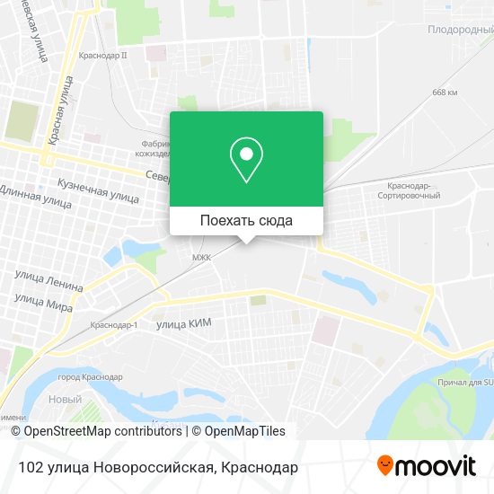 Карта 102 улица Новороссийская