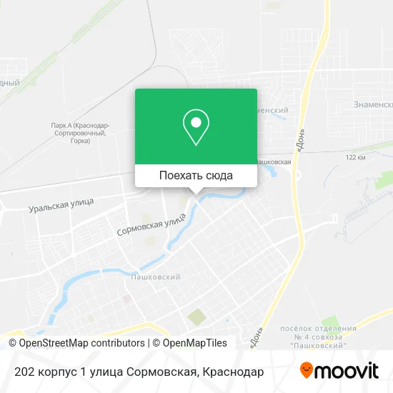 Карта 202 корпус 1 улица Сормовская