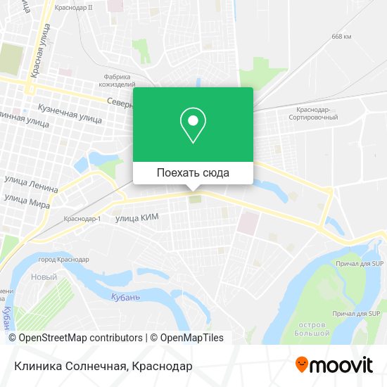 Карта Клиника Солнечная