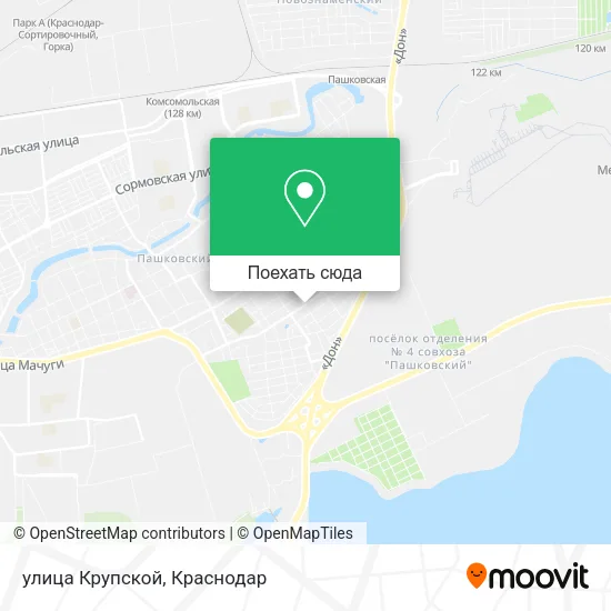Карта улица Крупской
