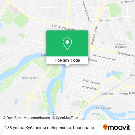 Карта 188 улица Кубанская набережная